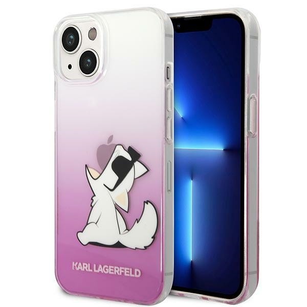 Karl Lagerfeld KLHCP14MCFNRCPI iPhone 14 Plus 6,7 "hardcase rosa / rosa Choupette Fun
