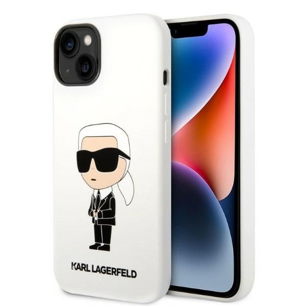 Karl Lagerfeld KLHCP14MSNIKBCH iPhone 14 Plus 6,7" hardcase vit/vit Silikon Ikonik