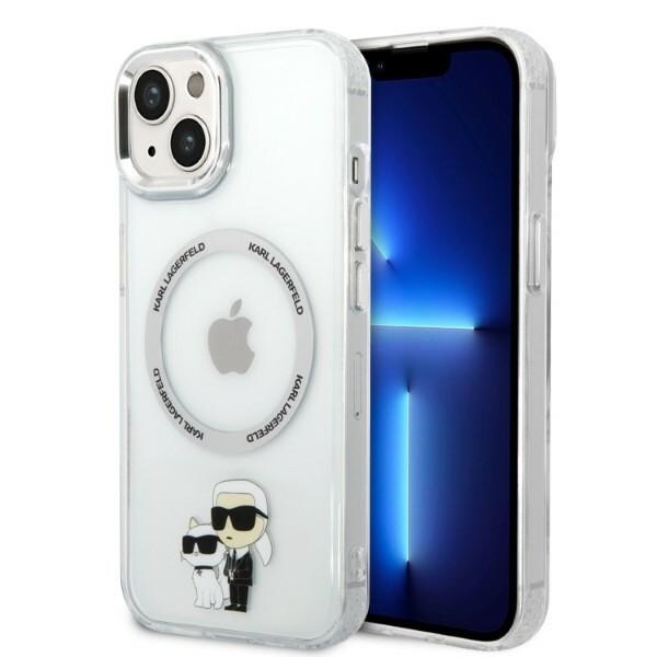 Karl Lagerfeld KLHMP14MHNKCIT iPhone 14 Plus 6.7" transparent case Iconic Karl & Choupette MagSafe