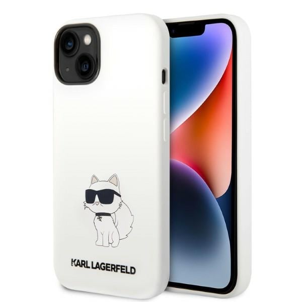 Karl Lagerfeld KLHMP14MSNCHBCH iPhone 14 Plus 6,7" hardcase vit/vit Silikon Choupette MagSafe