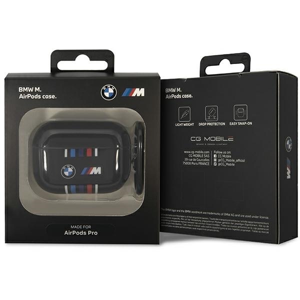 BMW BMAP22SWTK AirPods Pro-cover sort/sort Flere farvede linjer