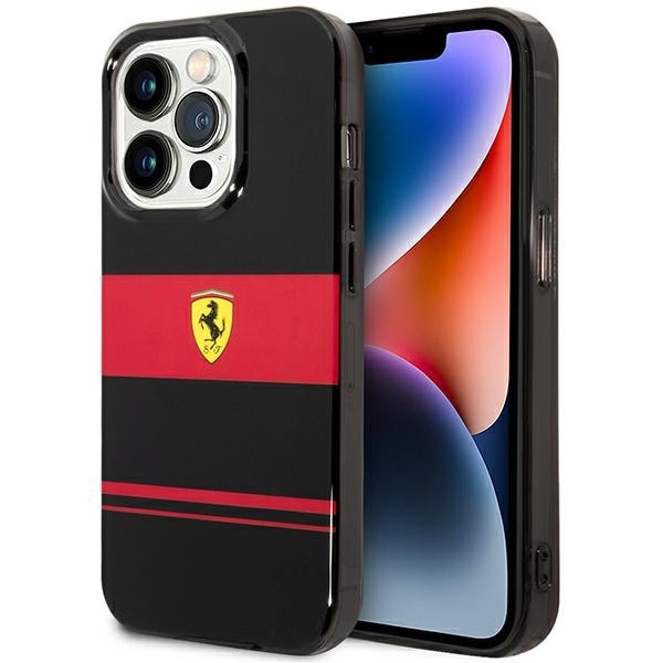 Ferrari FEHMP14LUCOK iPhone 14 Pro 6,1" svart/svart hård väska IMD Combi Magsafe