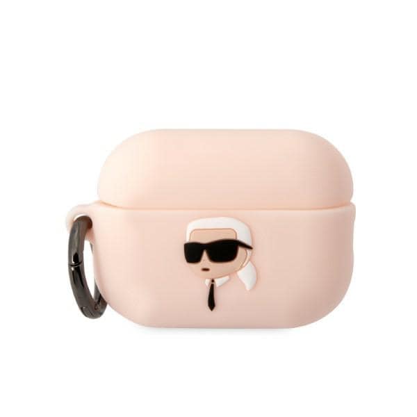 Karl Lagerfeld KLAP2RUNIKP AirPods Pro 2 skydd rosa/rosa Silikon Karl Head 3D