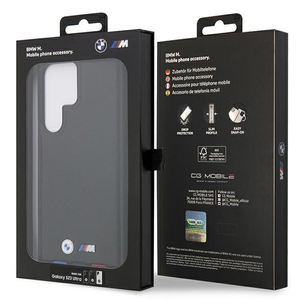 BMW BMHCS23L22PTDK S23 Ultra S918 sort/sort Læder Stempel Tricolor