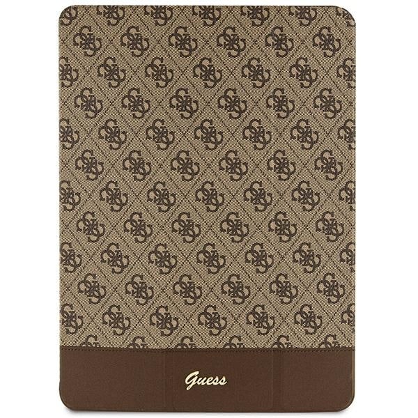 Guess 4G Stripe Allover-fodral för iPad Pro 12,9" - brun