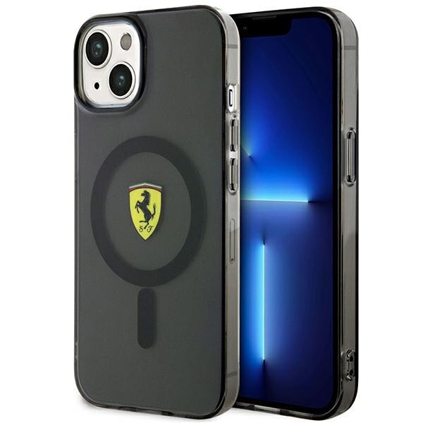 Ferrari FEHMP14SURKK iPhone 14 6,1" svart/svart hårt fodral Genomskinlig Magsafe