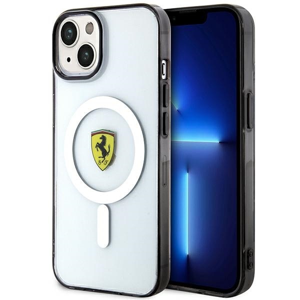 Ferrari FEHMP14MURKT iPhone 14 Plus 6,7" klar/genomskinlig hård väska Outline Magsafe