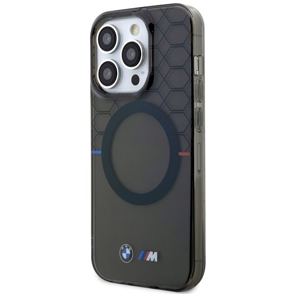 Kuffert BMW BMHMP14XHGPK iPhone 14 Pro Max 6,7" grå/grå hardcase Mønster MagSafe