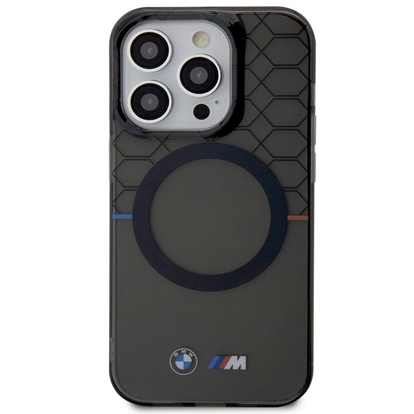 Kuffert BMW BMHMP14XHGPK iPhone 14 Pro Max 6,7" grå/grå hardcase Mønster MagSafe