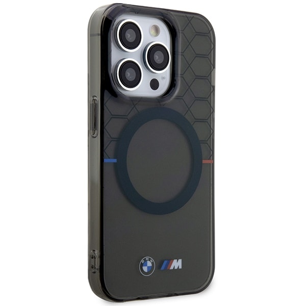 Kuffert BMW BMHMP14XHGPK iPhone 14 Pro Max 6,7" grå/grå hardcase Mønster MagSafe