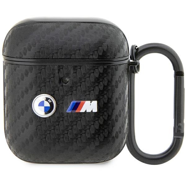 BMW BMA2WMPUCA2 AirPods 1/2-skydd svart/svart Carbon Double Metal Logo