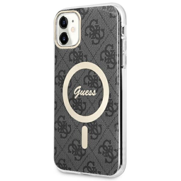 Guess GUHMN61H4STK iPhone 11 6,1" svart/svart hårddiskfodral 4G MagSafe