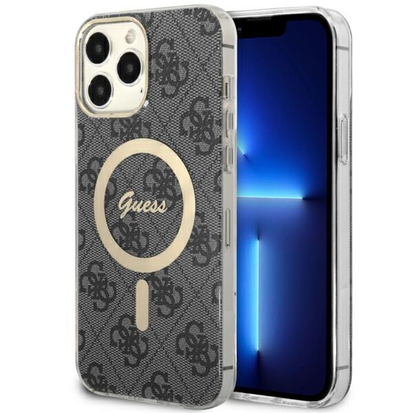 Guess GUHMP13XH4STK iPhone 13 Pro Max 6,7" svart/svart hårddiskfodral 4G MagSafe