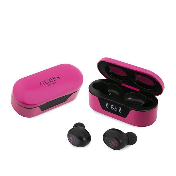 Guess GUTWST31EM TWS Bluetooth-hörlurar + magenta dockningsstation
