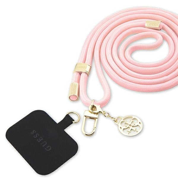 Guess Nylon 4G Metall Charm CBDY Sladd telefonrem - rosa
