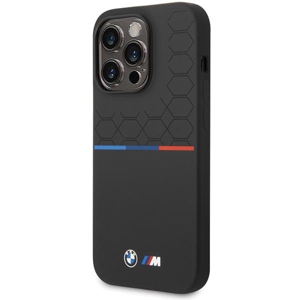BMW Silikone-mønster iPhone 15 Pro-etui - Sort