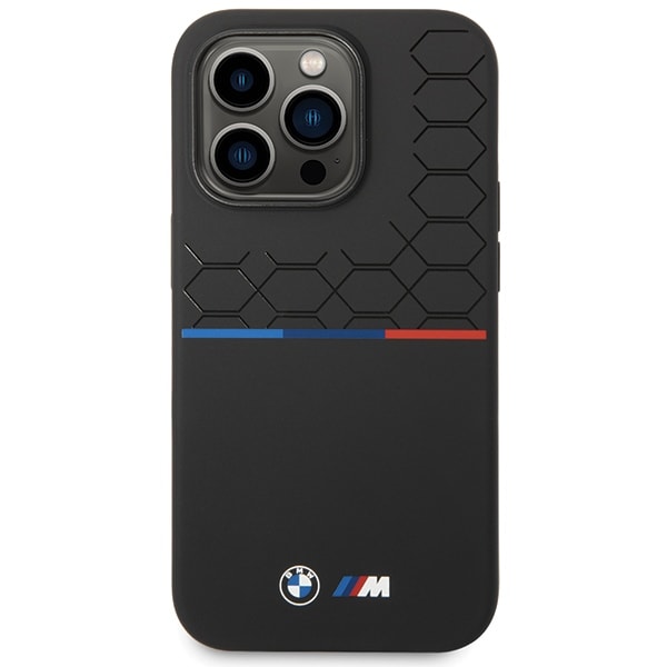 BMW Silikone-mønster iPhone 15 Pro Max-etui - Sort