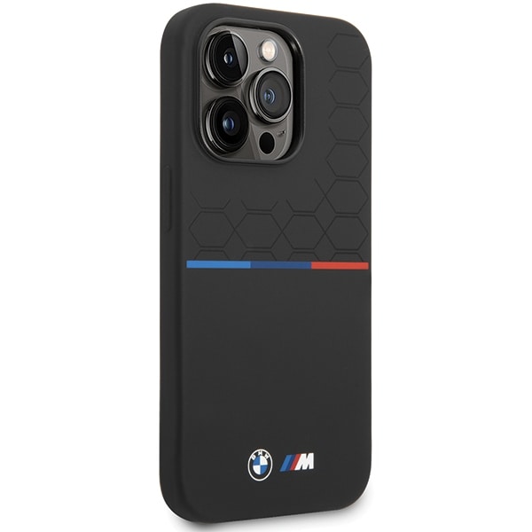 BMW Silikone-mønster iPhone 15 Pro Max-etui - Sort