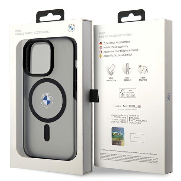 BMW IML Signature MagSafe-etui til iPhone 15 Pro - Sort