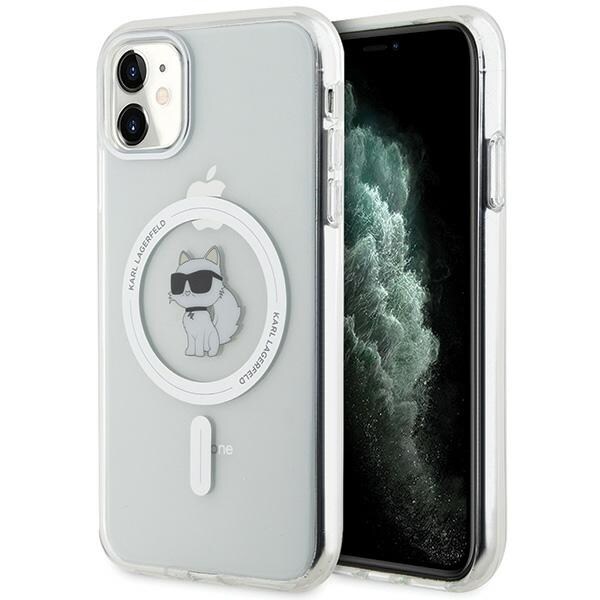 Karl Lagerfeld IML Choupette MagSafe-fodral för iPhone 11 / Xr - transparent