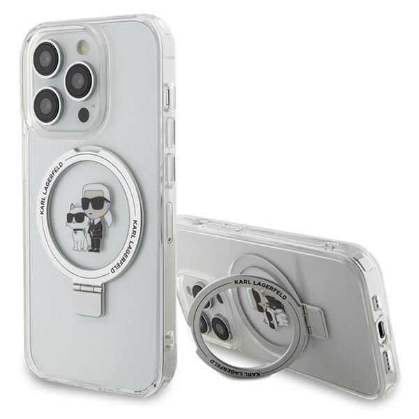 Karl Lagerfeld KLHMP14LHMRSKCH iPhone 14 Pro 6,1" hardcase Ringställ Karl & Choupette MagSafe