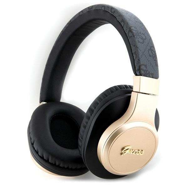 Guess Bluetooth on-ear hörlurar GUBH604GEMK svart/svart 4G Script