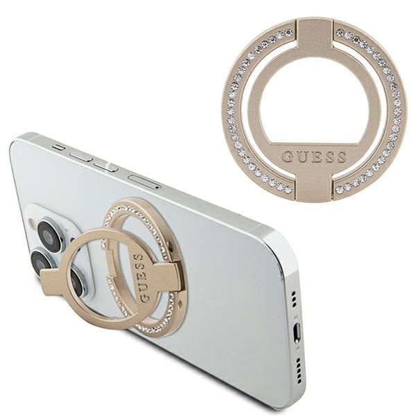 Guess MagSafe Ringstativ GUMRSALDGD guld/guld Strass