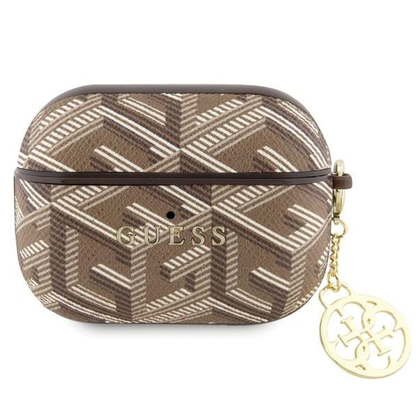 Guess GUAPPGCE4CW fodral för AirPods Pro - brun GCube Charm