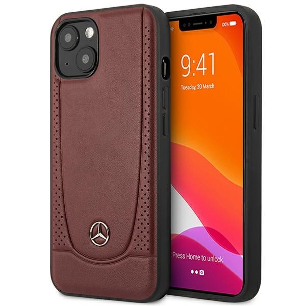 Mercedes MEHCP15SARMRE iPhone 15 6,1" röd/röd hårddisk Läder Urban Bengale