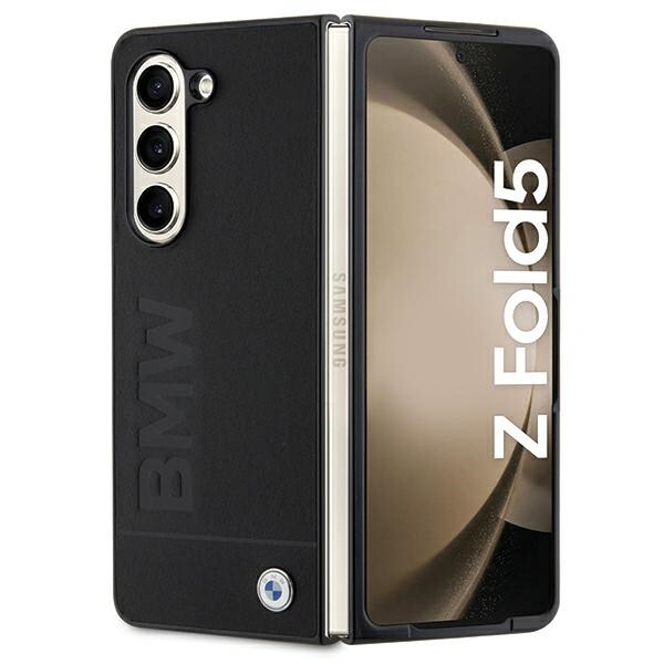 BMW Signature Logo Imprint fodral för Samsung Galaxy Z Fold 5 - svart