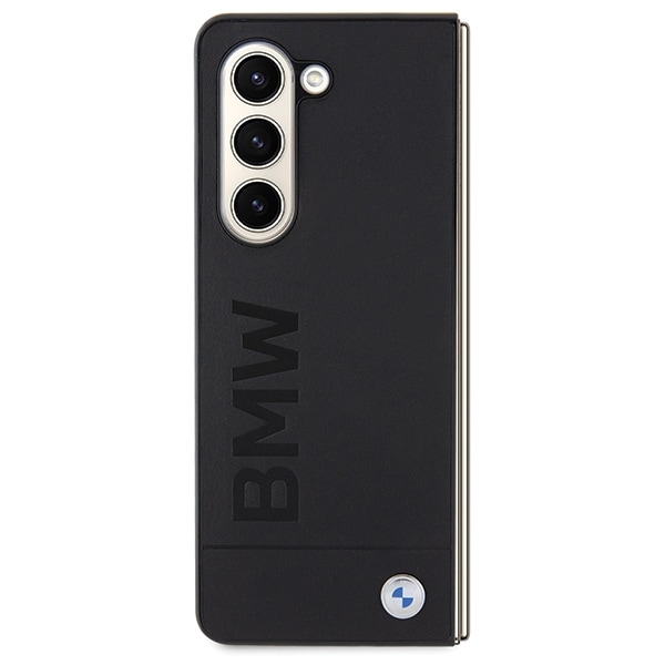 BMW Signature Logo Imprint-etui til Samsung Galaxy Z Fold 5 - sort