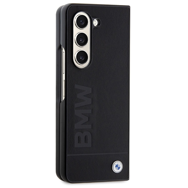 BMW Signature Logo Imprint-etui til Samsung Galaxy Z Fold 5 - sort