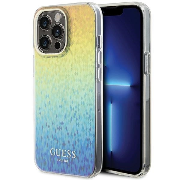 Guess IML Faceted Mirror Disco Iridescent fodral för iPhone 15 Pro Max - flerfärgad