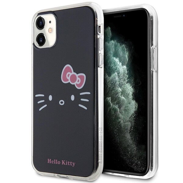 Hello Kitty IML Kitty Face-fodral för iPhone 11 / Xr - svart