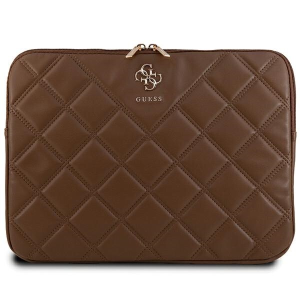 Guess Quiltat 4G-skydd för en 14" bärbar dator - brun