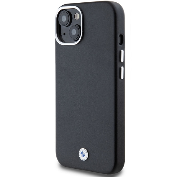 BMW Signature Wrapped Metal MagSafe-etui til iPhone 15/14/13 - Sort