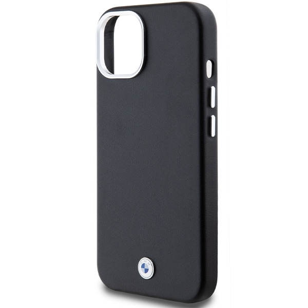 BMW Signature Wrapped Metal MagSafe-etui til iPhone 15/14/13 - Sort