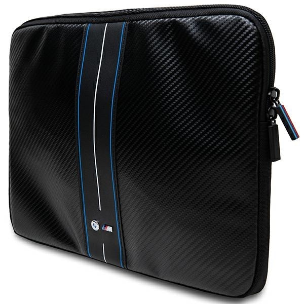 BMW Carbon & Blue Stripe fodral för en 16" bärbar dator - svart