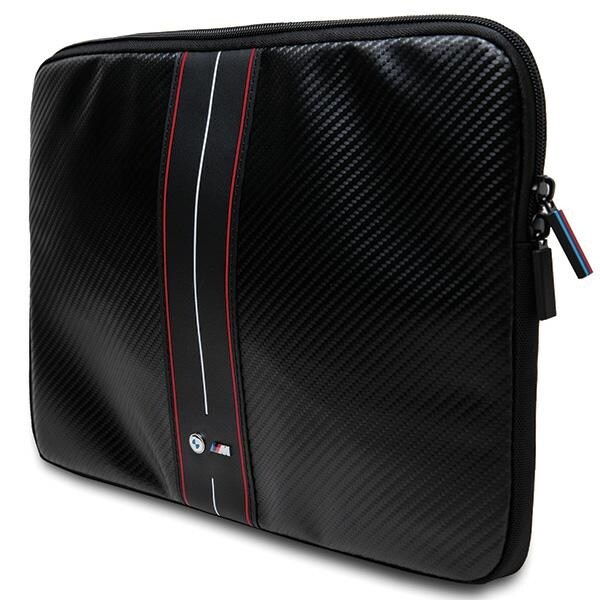 BMW Carbon & Red Stripe fodral för en 16" bärbar dator - svart