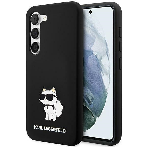 Karl Lagerfeld Silikon Choupette fodral för Samsung Galaxy S24+ - svart