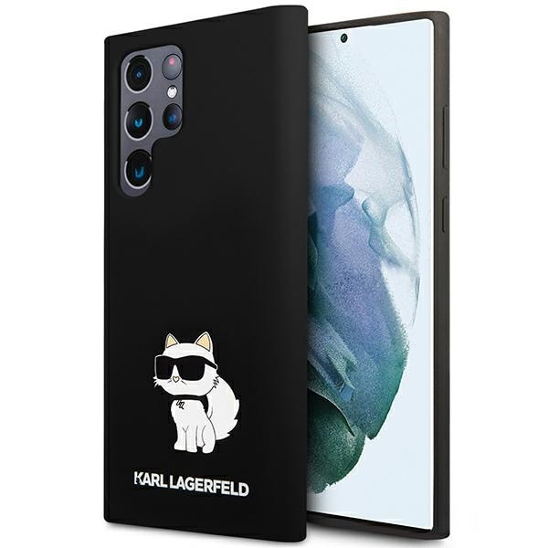 Karl Lagerfeld Silikon Choupette fodral för Samsung Galaxy S24 Ultra - svart