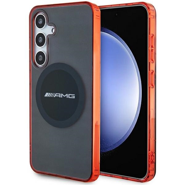 AMG Transparent Bicolor MagSafe-fodral för Samsung Galaxy S24 - svart