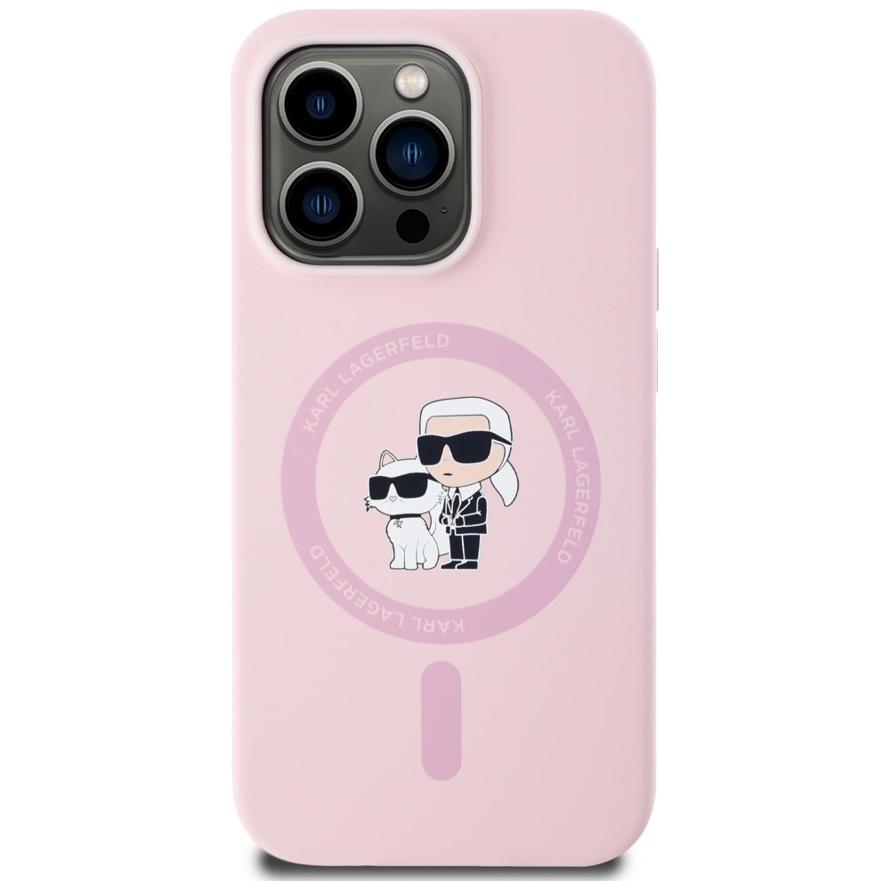 Karl Lagerfeld silikone Karl&Choupette MagSafe-etui til iPhone 14 Pro Max - Pink