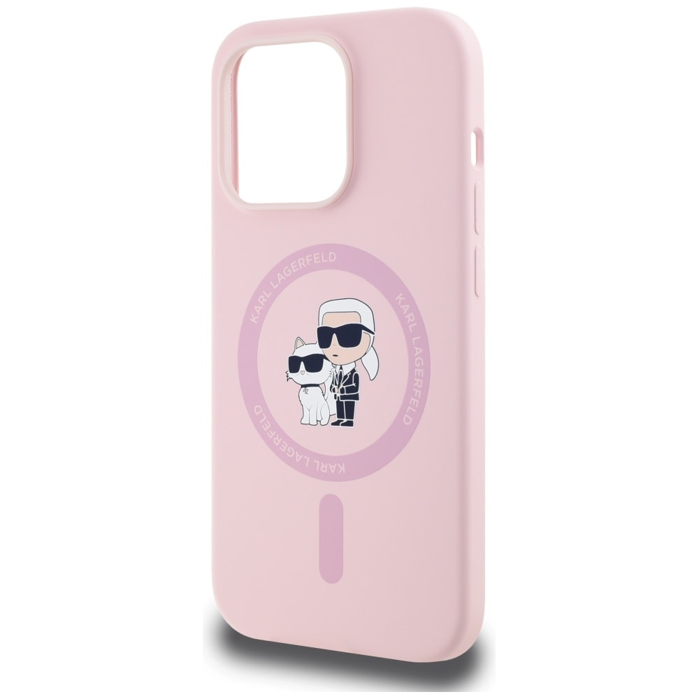 Karl Lagerfeld silikone Karl&Choupette MagSafe-etui til iPhone 14 Pro Max - Pink