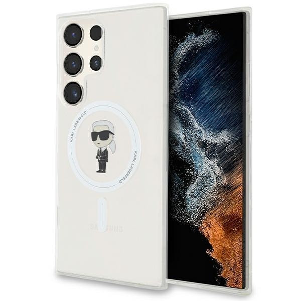 Karl Lagerfeld IML Ikonik MagSafe-fodral för Samsung Galaxy S24 Ultra - transparent