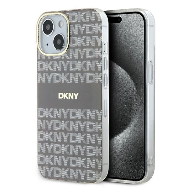 DKNY IML Mono & Stripe MagSafe-fodral för iPhone 15 / 14 / 13 - beige