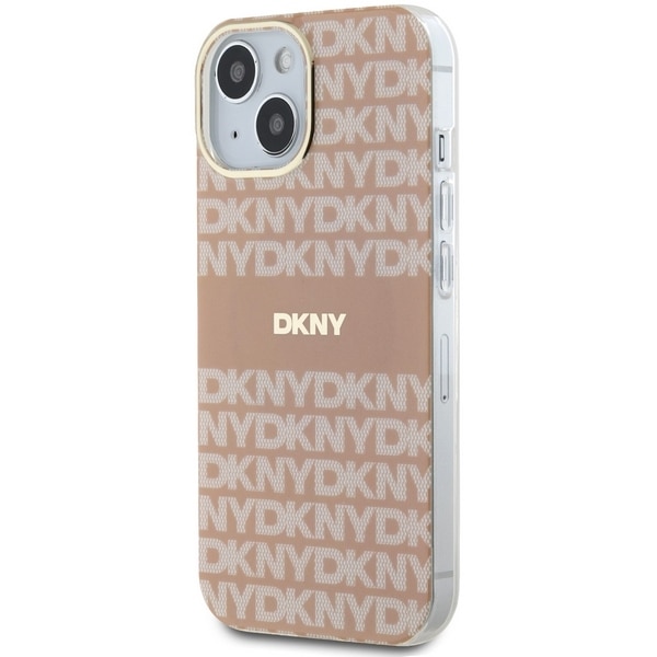 DKNY IML Mono & Stripe MagSafe-etui til iPhone 15 / 14 / 13 - pink