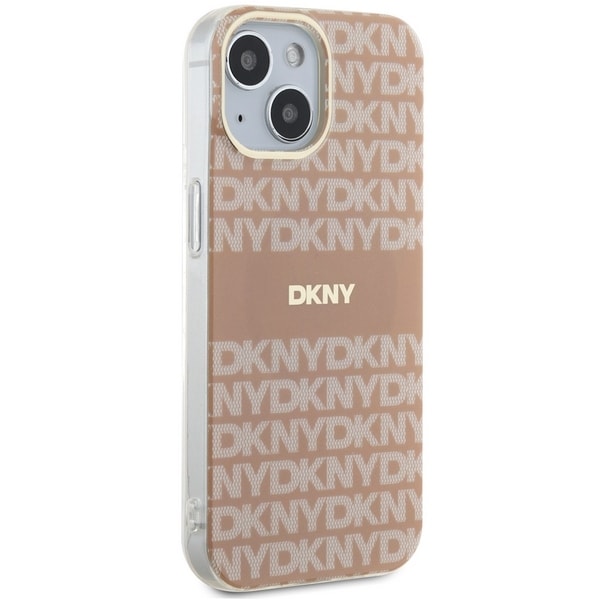 DKNY IML Mono & Stripe MagSafe-etui til iPhone 15 / 14 / 13 - pink