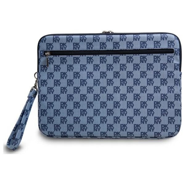 DKNY Sleeve rutigt mönster tryckta ränder 14" fodral för bärbar dator - Blå