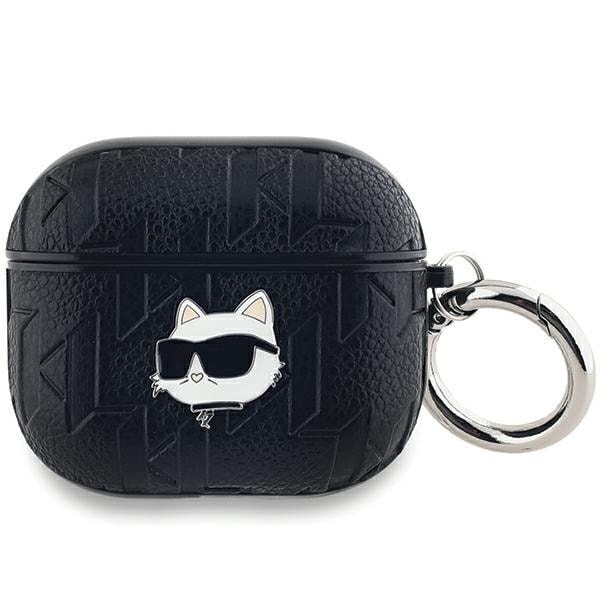 Karl Lagerfeld Monogram Choupette Huvudfodral för AirPods 3 - svart